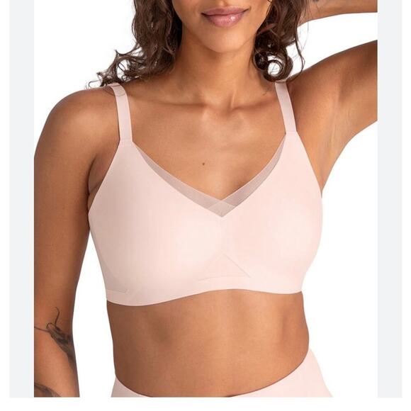 HONEYLOVE WIRE FREE CROSS OVER BRA SIZE 1X 40 C/D - Picture 2 of 5